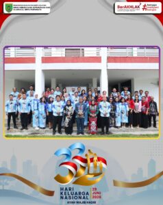PELAKSANAAN UPACARA PERIGANTAN HARI KELUARGA NASIONAL KE -33 DINAS KEBUDAYAAN KEPEMUDAAN DAN OLAHRAGA SERTA PARIWISATA KABUPATEN BARITO SELATAN